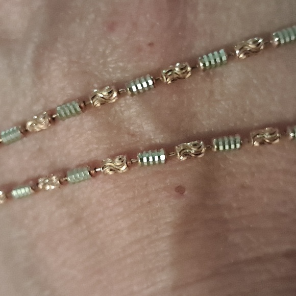 Bar Chain Italian 14kt Rose Gold Over 925 Sterling Silver Necklace. - Picture 4 of 4